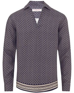 Orlebar Brown Ridley Solmio Overhemd - Blauw