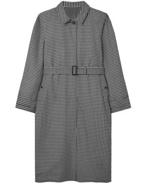 Stella McCartney Wendbarer Mantel Mit Karomuster - Grau