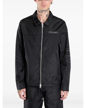 Pleasures Helmets Nylon Work Jacket - Black