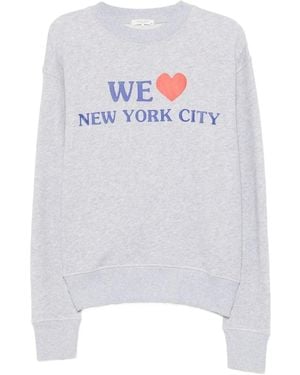 Rag & Bone Slogan-Print Sweatshirt - White