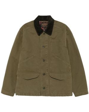Filson Corduroy-Collar Patch-Pocket Jacket - Green