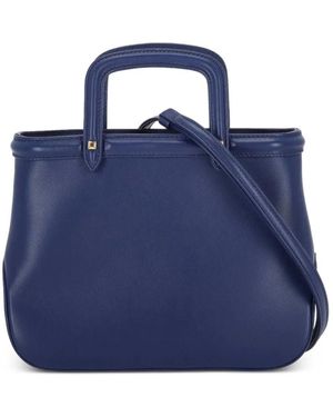 Rodo Bolso shopper con costuras del mismo tono - Azul