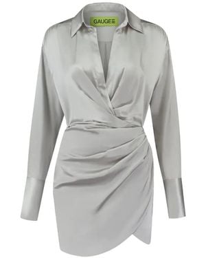 GAUGE81 Naha Mini Dress - Gray