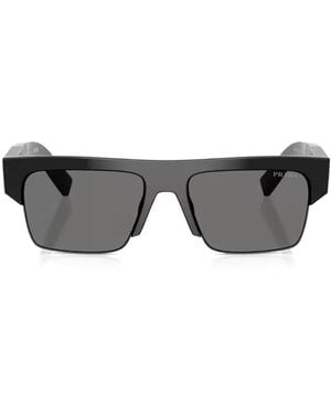 Prada Square-Frame Sunglasses - Grey