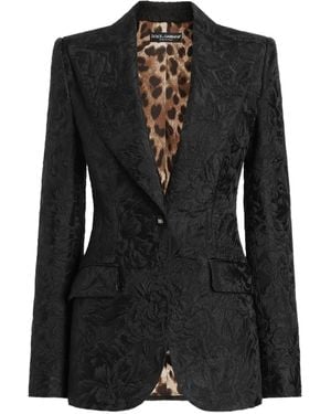 Dolce & Gabbana Turlington Brocade Jacket - Black