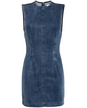 Reformation Abito Kendi Corto Denim - Blu
