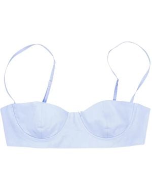 LA ROSE Underwire-Cup Top - Blue