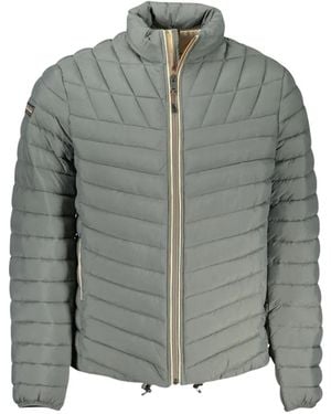 Napapijri Zip-Up Quilted Jacket - Grey