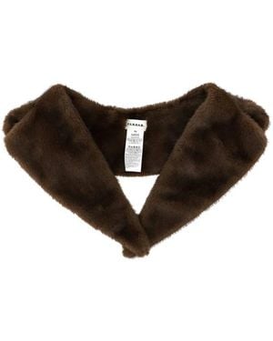 P.A.R.O.S.H. Faux-Fur Collar - Brown