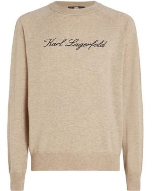 Karl Lagerfeld カシミア セーター - ナチュラル