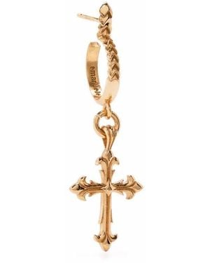 Emanuele Bicocchi Fleury Cross Charm Single Earring - White