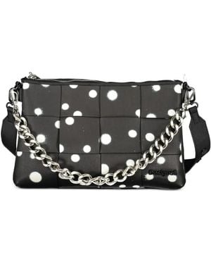 Desigual Polka-Dot Clutch Bag - Black