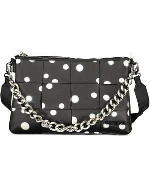 Desigual Polka-Dot Clutch Bag - Black
