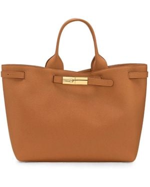 Longchamp Le Smart Tote Bag L - Brown