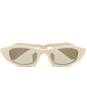 Prada ジオメトリックフレーム サングラス - ナチュラル