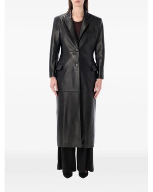 Magda Butrym Single-Breasted Coat - Black