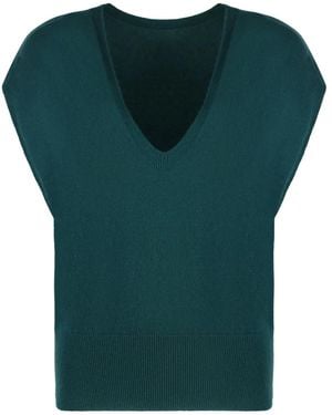 Malo Knitted Vest - Green