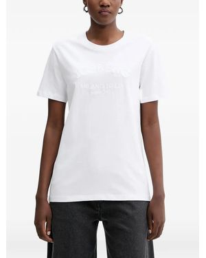 Iceberg Logo-Embroidered T-Shirt - White