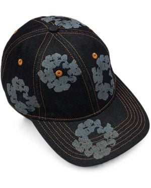 DENIM TEARS Wreath Denim Cap - Black