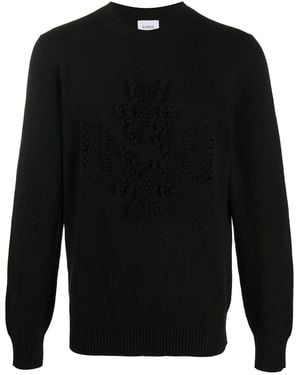 Barrie Cashmere Logo Jumper - Black