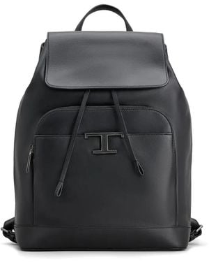 Tod's Mittelgroßer T Timeless Rucksack - Schwarz