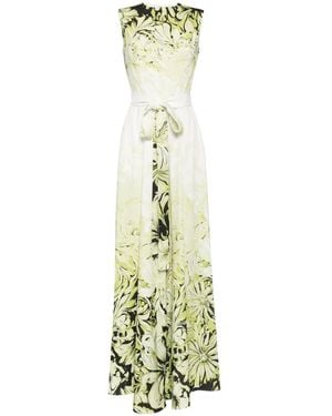 Saiid Kobeisy Printed Crepe Jumpsuit - Metallic