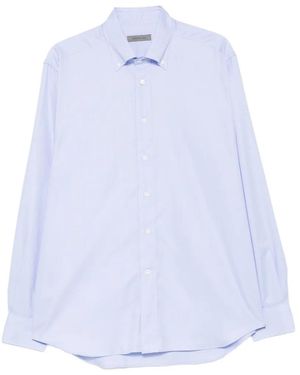Corneliani Button-Down Collar Shirt - White