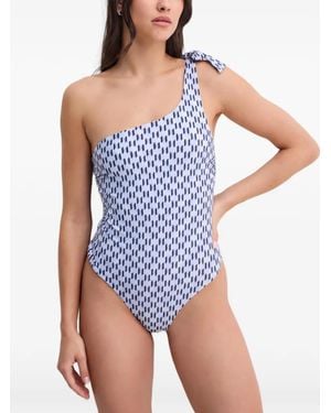 KARL LAGERFELD Costume Intero Monospalla - Blu