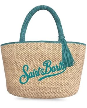 MC2 Saint Barth Marcy Tassel-Detail Tote Bag - Blue