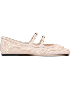 Marc Jacobs The Kiki Bow-Detail Ballet Flats - Pink