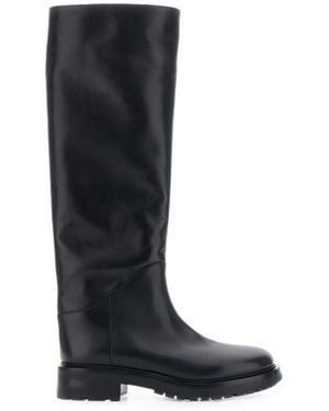 strategia shoes Marengo Leather Knee-High Boots - Black