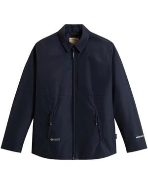 Woolrich Zip-Up Shirt Jacket - Blue