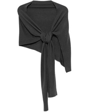 Lemaire Fine-Knit Wrap Scarf - Black