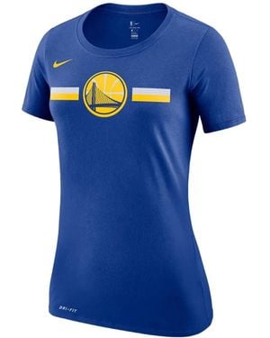 Nike Dri-Fit Golden State Warriors T-Shirt - Blauw