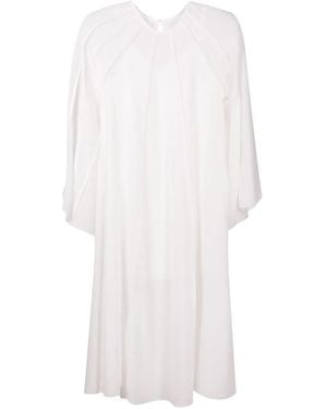 Olympiah Abito Con Maniche Ampie - Bianco