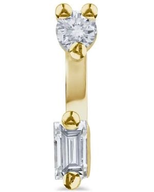 Delfina Delettrez 18K Micro Piercing Diamond Earring - White