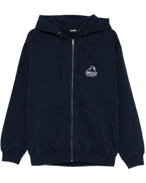X-Large Slanted Og Zip-Up Hoodie - Blue