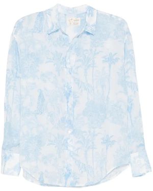 MC2 Saint Barth Jungle-Print Shirt - Blue