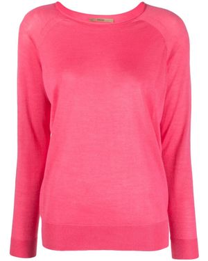 Nuur Long-Sleeved Knitted Jumper - Pink