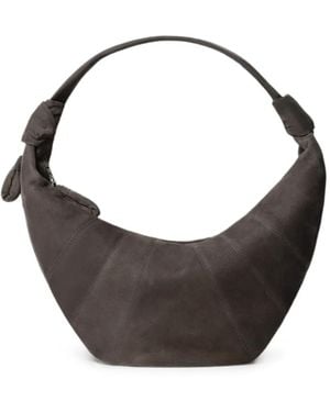 Lemaire Fortune Croissant Leather Shoulder Bag - Gray