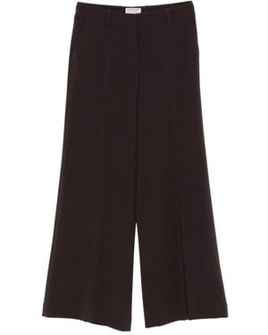 Alberto Biani Wide-Leg Pants - Brown