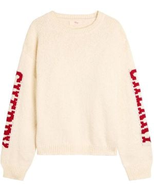 CHERRY LA Klassischer Intarsien-Pullover - Natur