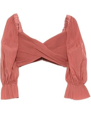 Zimmermann Top Mit Puffärmeln - Rot