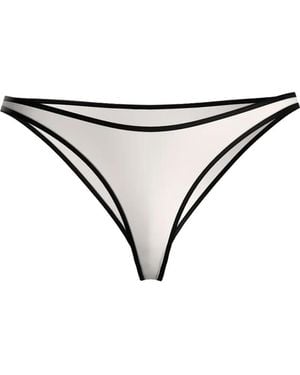 Maison Close Bragas La Parisienne Con Ribete En Contraste - Neutro