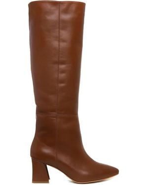 Ginissima 65Mm Milla Pointed-Toe Boots - Brown