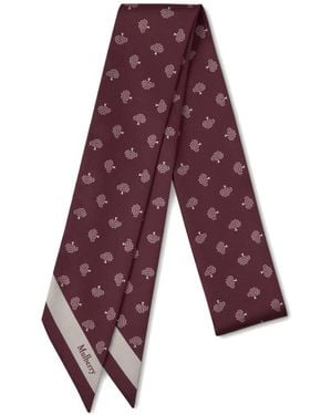 Mulberry Tree Patterned Scarf - Purple