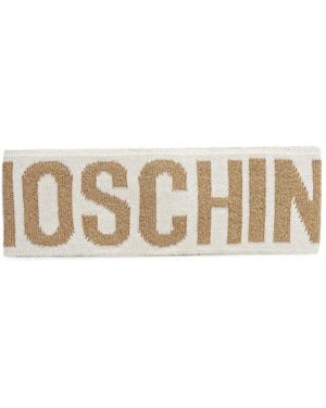 Moschino Logo-Embellishment Headband - Natural