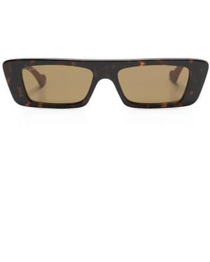 Gucci Square-Frame Colour-Block Sunglasses - Black