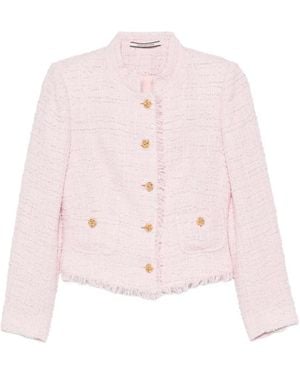 Tagliatore Jaqueline Buttoned Long-Sleeve Jacket - Pink