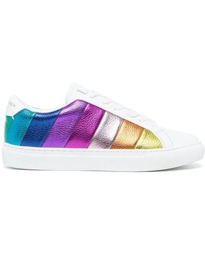 Kurt Geiger Lane-Stripe Low-Top Sneakers - Purple